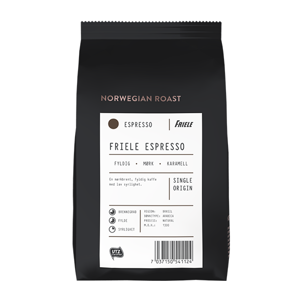 Norwegian Roast Espresso, Hel -  12x500g