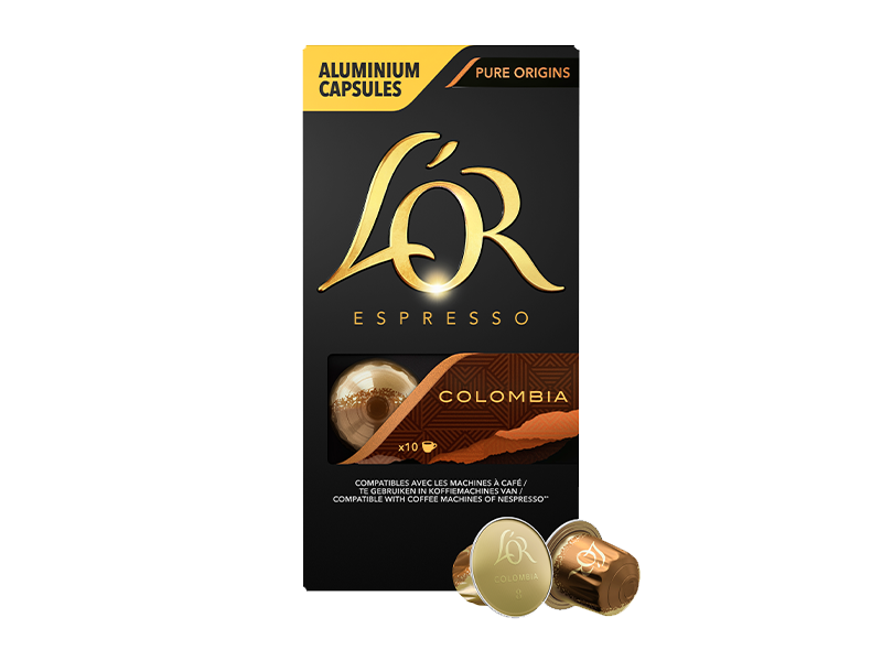 L'OR Colombia kapsler - 10 x 10 kaspler