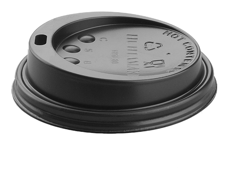 Plastlokk Svart 12oz -10 x 100 stk